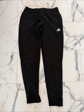 adidas Black Womens Zip Climalite Joggers